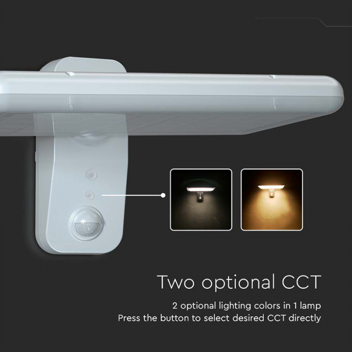 Lampa exterioară solară, 15W, 4000K - 6000K, alb, V-TAC 10316 [11]