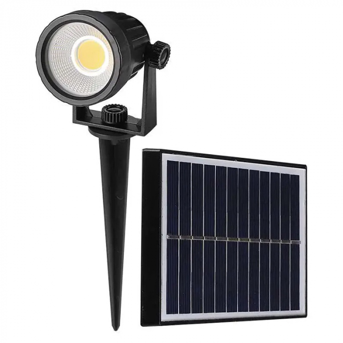 Lampa gradină 2W, încărcare solară, IP65, 6400K, alb rece, V-TAC, SKU-6662 [3]