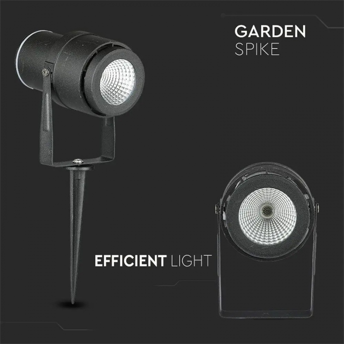 Lampa gradină, IP65, 12W, 4000K, alb neutru, negru, V-TAC, SKU-217545 [15]