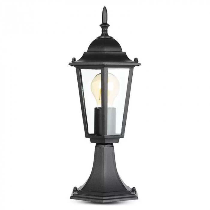 LAMPA GRADINA SOCLU E27 30CM - NEGRU MAT [4]