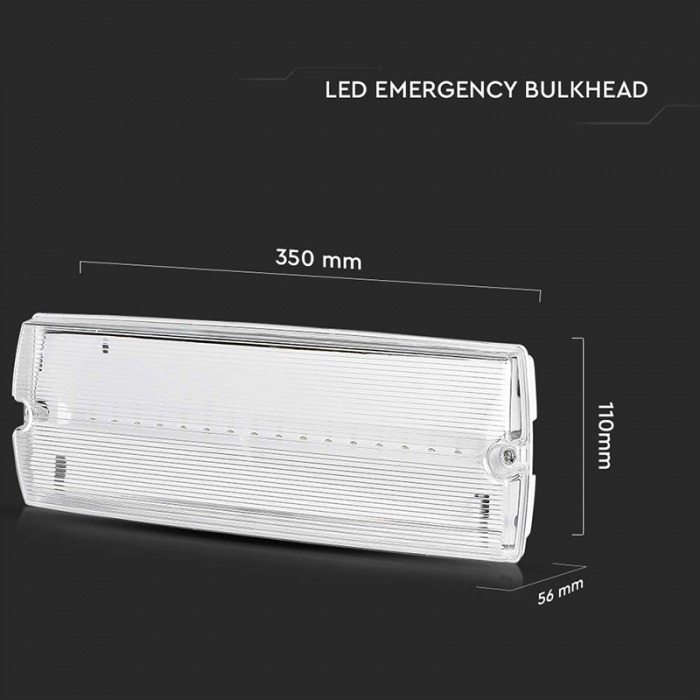 Lampa Emergență Iesire de Urgență EXIT 3W | 1.5AH | 6400K [7]