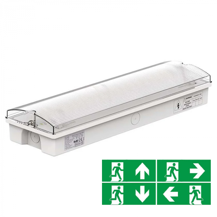 Lampa Emergență Iesire de Urgență EXIT 3W | 1.5AH | 6400K [2]