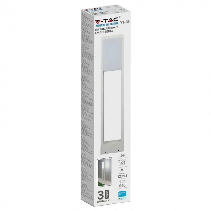 Lampa iluminat gradina, 10w, ip65, 3000k, alb cald, alb, V-TAC 20116 [4]