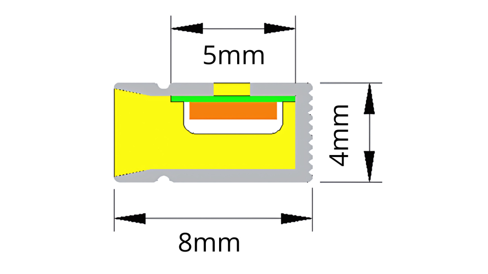 Banda led cob neon 4x8mm, 24V, 7.5W,IP67, 5 metri [2]