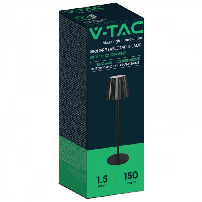 LAMPA LED 1.5W 3IN1 CU ACUMULATOR - NEGRU [4]