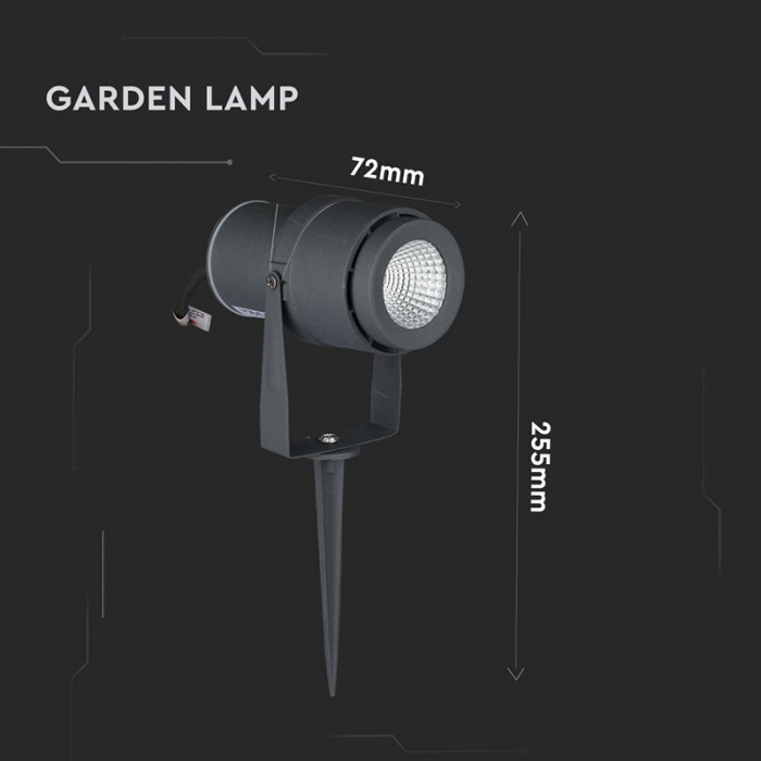 Lampa led, 12w, iluminat exterior, ip65, lumina verde, V-TAC 7552 [10]