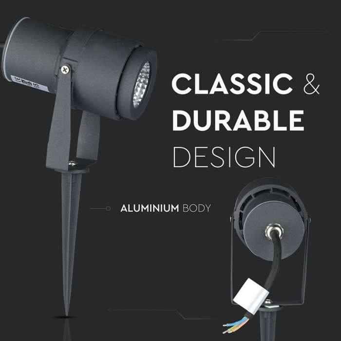 Lampa led, 12w, iluminat exterior, ip65, lumina verde, V-TAC 7552 [3]