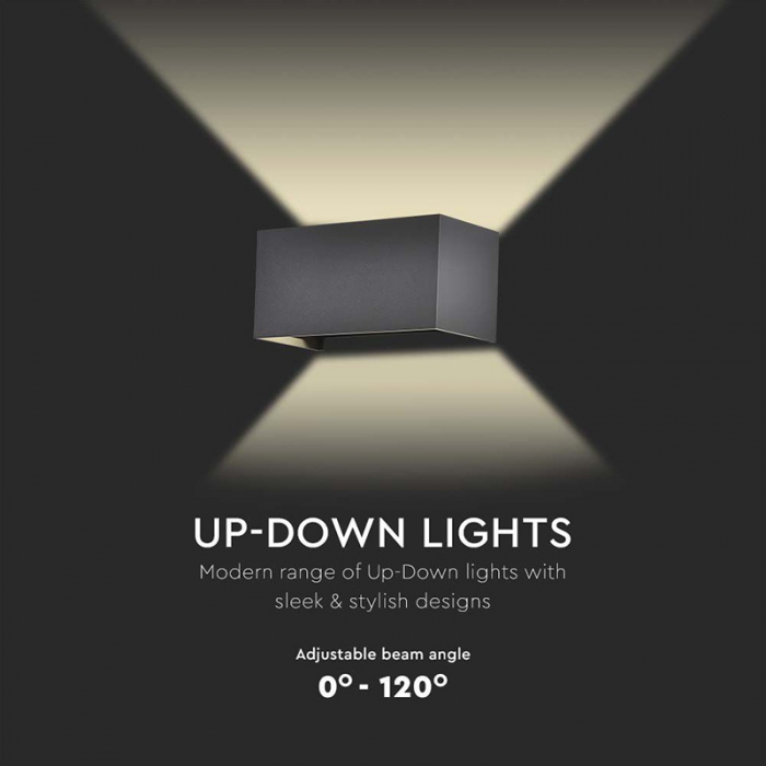 Lampa led, 24w, 4000k, alb neutru, ip65, negru, V-TAC 2978 [7]
