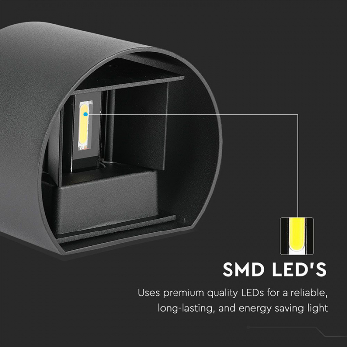 Lampa led, 6w, ip65, 4000k, negru, V-TAC 217090 [6]