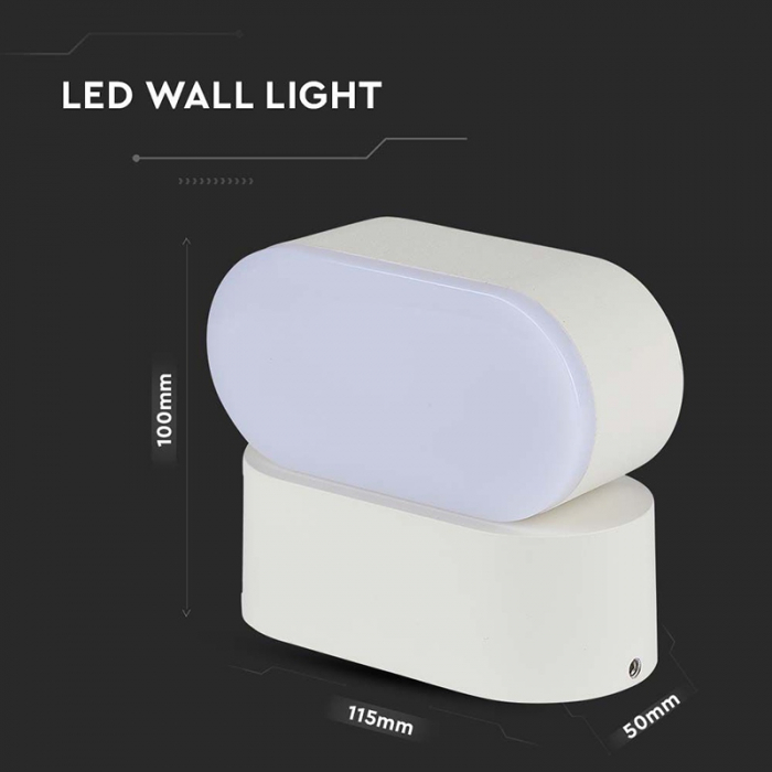 LAMPA LED 6W IP65 ORIENTABIL 4000K ALB NEUTRU - V-TAC  SKU-218287 [10]