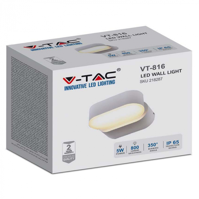 LAMPA LED 6W IP65 ORIENTABIL 4000K ALB NEUTRU - V-TAC  SKU-218287 [9]