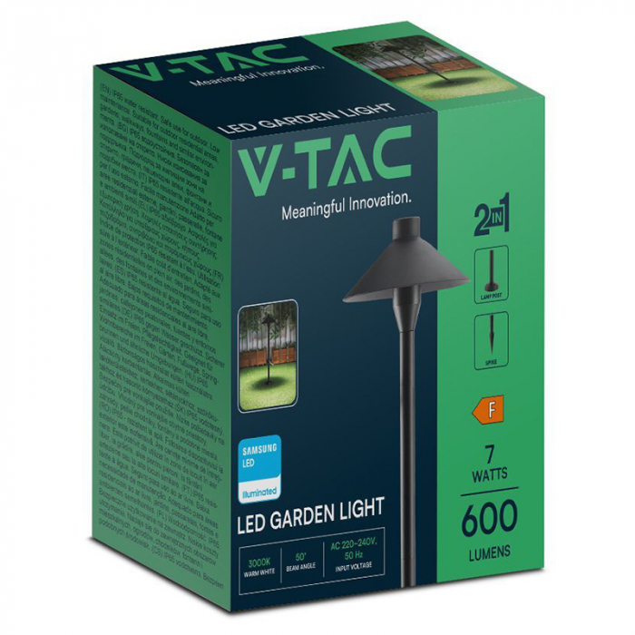 LAMPA LED 7W EXTERIOR TIP STALP/TARUS IP65 3000K [5]