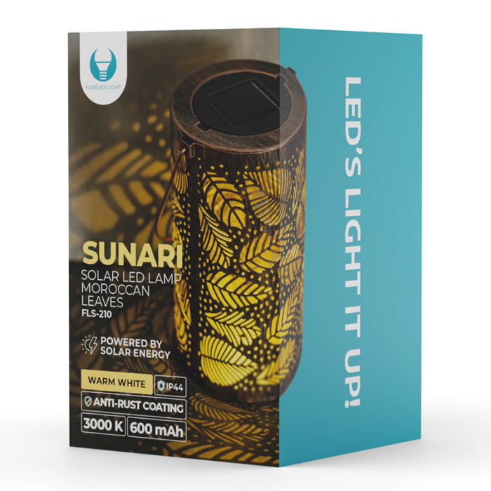 LAMPA LED CU INCARCARE SOLARA 3000K MAROCCAN LEAVES [6]