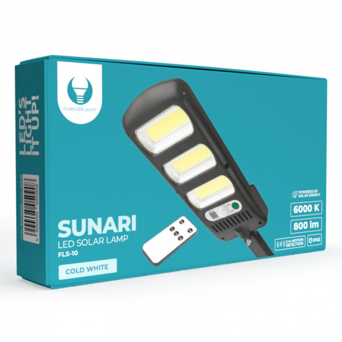 LAMPA LED CU INCARCARE SOLARA SI SENZOR MISCARE 10W 6000K [7]