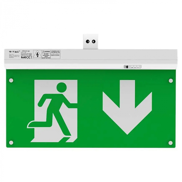 Lampa led 4 in 1 iesire de urgenta exit 2.5w 6000k alb rece V-tac [8]