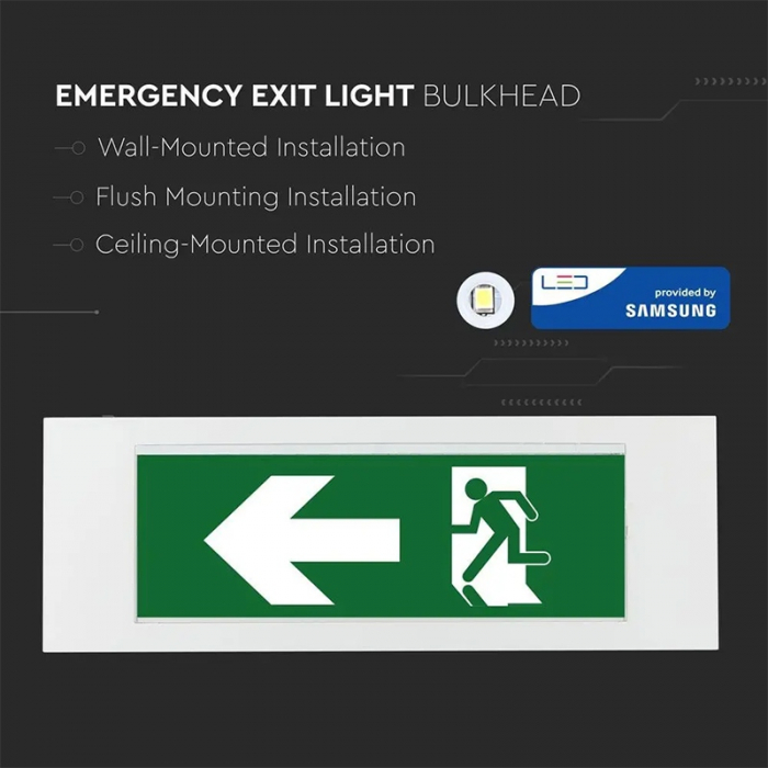 Lampa led iesire de urgenta 3.8w 6000k alb rece V-tac [11]