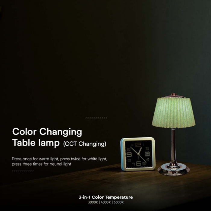LAMPA LED MASA 1.5W 3IN1 DIMABIL - VERDE/CROM [8]