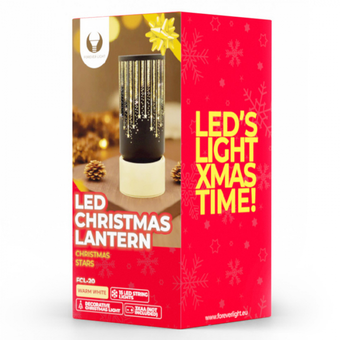 LAMPA LED MODEL CRACIUN - NEGRU/AURIU [3]