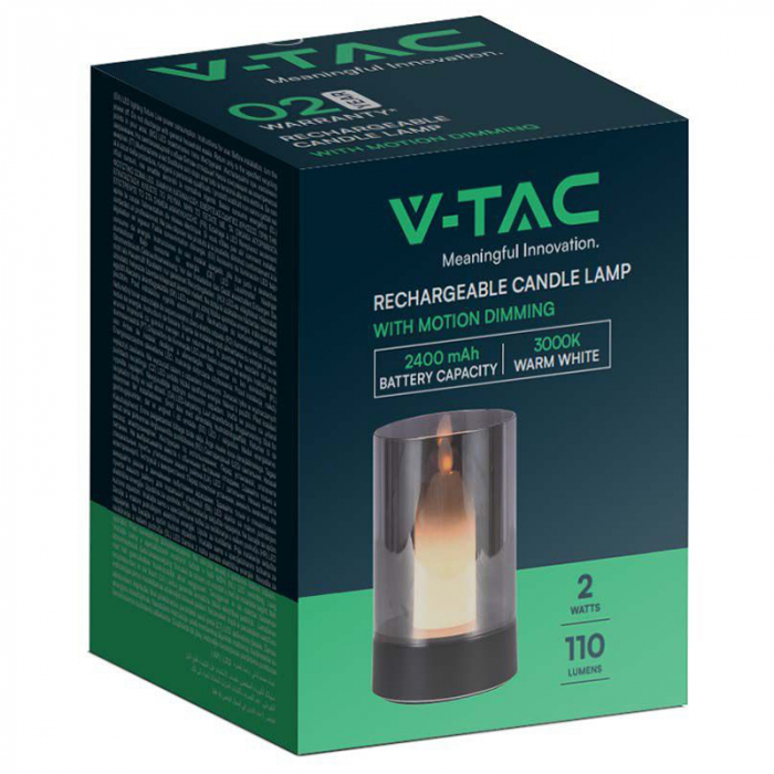 Lampa led model lumanare 3000k - fumuriu V-Tac [3]