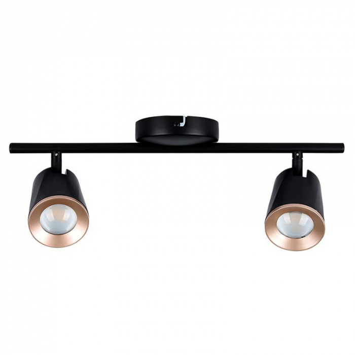 LAMPA LED MONTAJ PERETE 2X6W 4000K ALB NEUTRU - NEGRU [3]