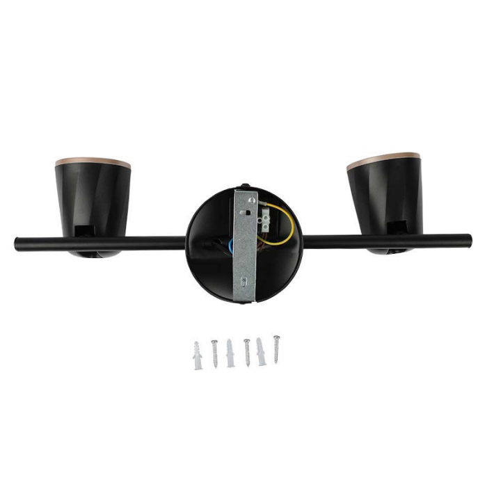 LAMPA LED MONTAJ PERETE 2X6W 4000K ALB NEUTRU - NEGRU [4]