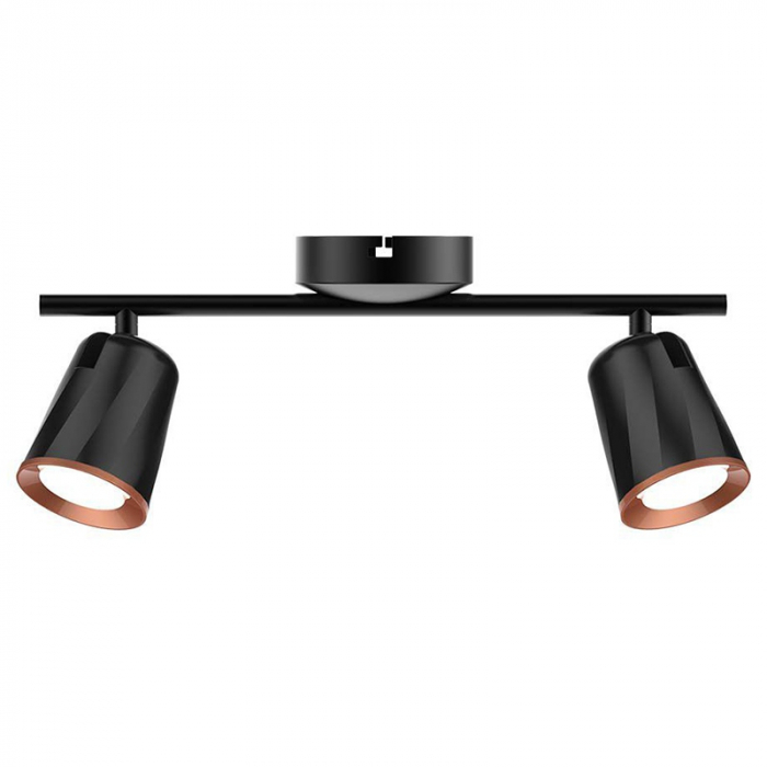 LAMPA LED MONTAJ PERETE 2X6W 4000K ALB NEUTRU - NEGRU [2]