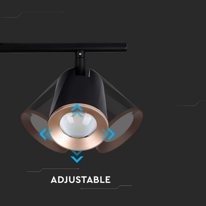 LAMPA LED MONTAJ PERETE 2X6W 4000K ALB NEUTRU - NEGRU [8]