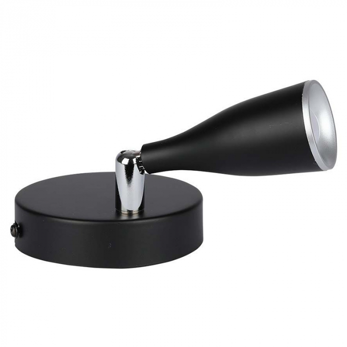 LAMPA LED MONTAJ PERETE 4.5W 4000K ALB NEUTRU - NEGRU [3]