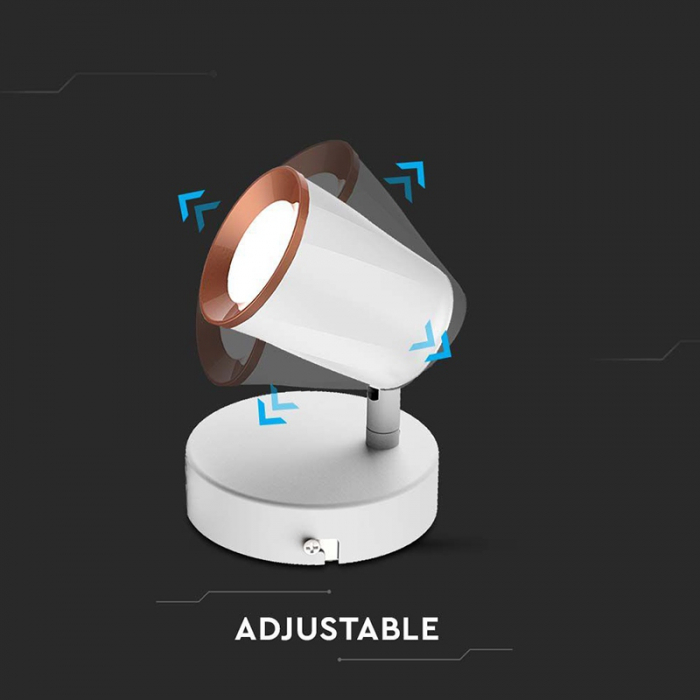 LAMPA LED MONTAJ PERETE 6W 4000K ALB NEUTRU - ALB [6]