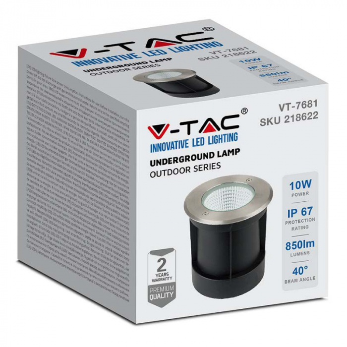 Lampa led pardoseala, ip67, 12w, 4000k, V-TAC 218622 [9]