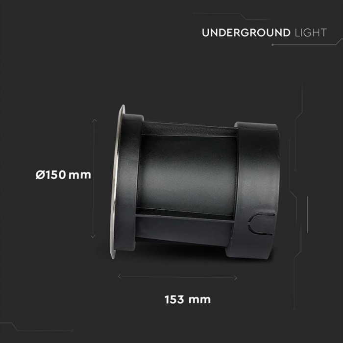 Lampa led pardoseala, ip67, 12w, 4000k, V-TAC 218622 [10]