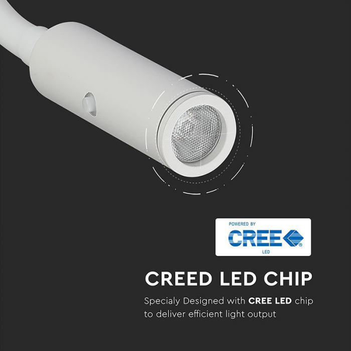 LAMPA LED PERETE 3W 3000K - ALB [9]