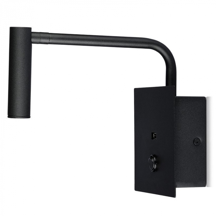 LAMPA LED PERETE 3W 3000K - NEGRU [2]