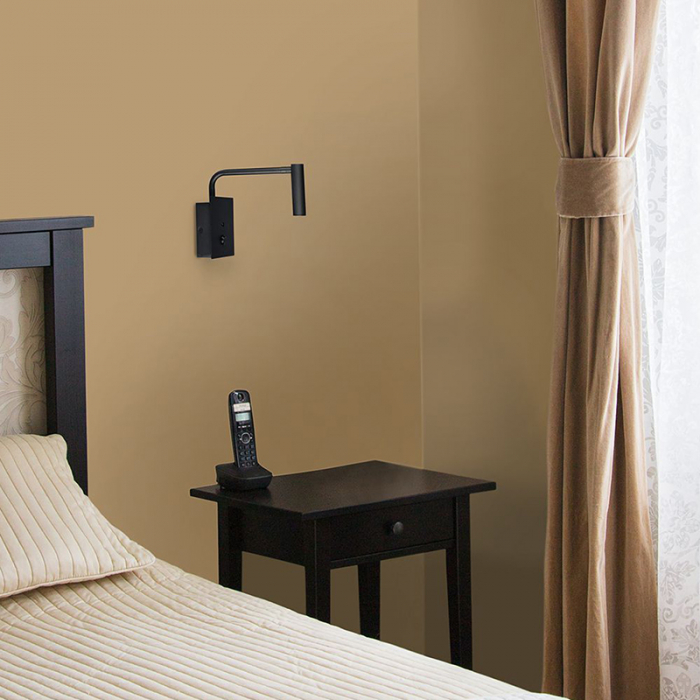 LAMPA LED PERETE 3W 3000K - NEGRU [3]