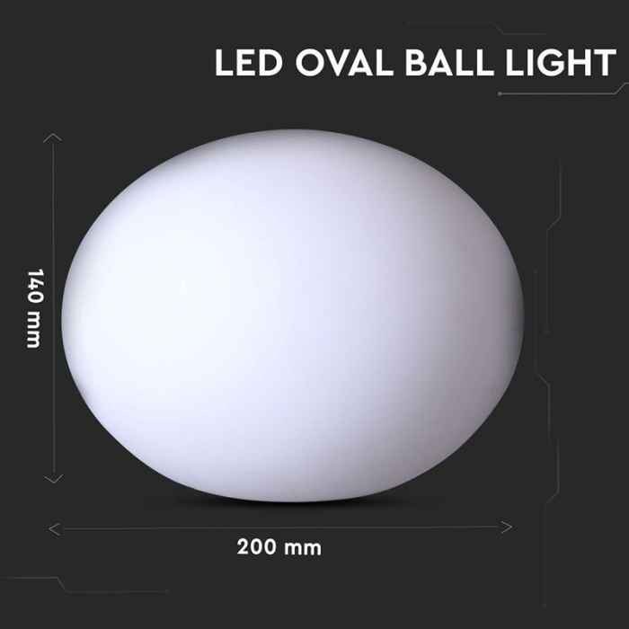 Lampa led RGB decorativa, exterior, ip67, 20x14cm, V-TAC 40141 [3]