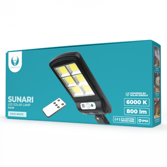LAMPA LED SOLAR 10W 6000K + TELECOMANDA [9]