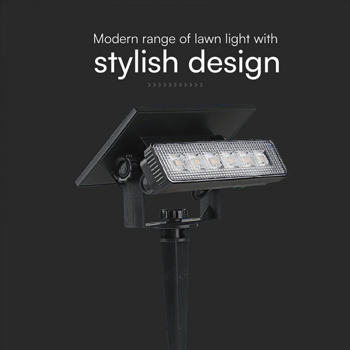 LAMPA LED SOLARA 1.5W 3000K 2IN1 MONTAJ PERETE + TARUS GRADINA IP65 [8]