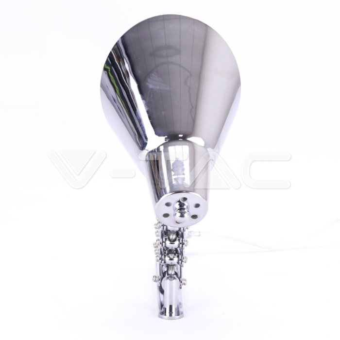 LAMPA MONTAJ PERETE CU BRAT AJUSTABIL E27 - CROM [5]