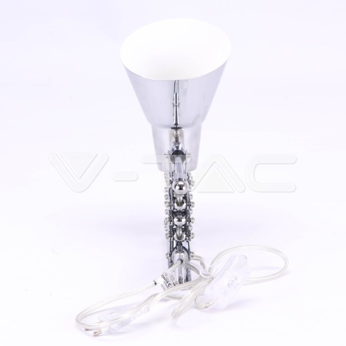 LAMPA MONTAJ PERETE CU BRAT AJUSTABIL E27 - CROM [6]
