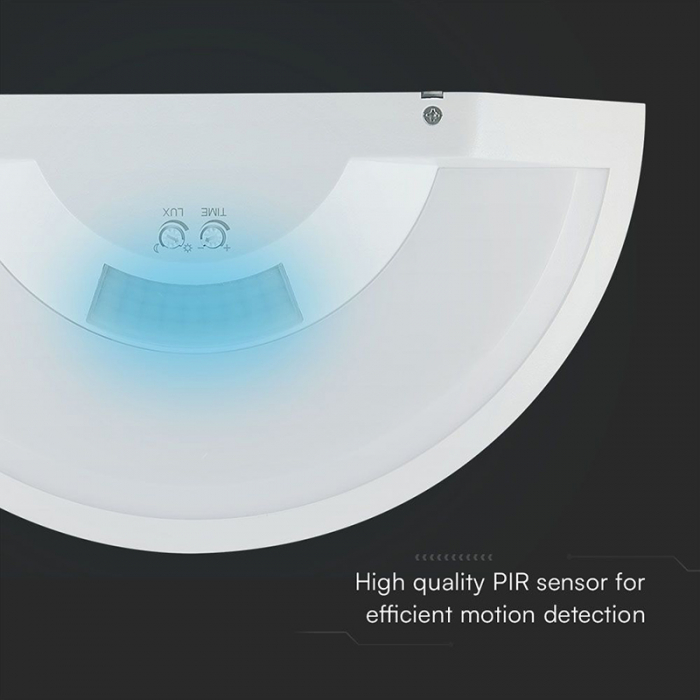 Lampă perete led 10w IP54 senzor de mișcare 3in1 - alb [11]