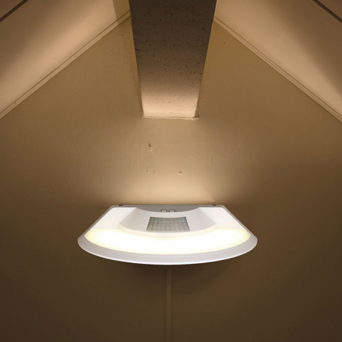 Lampă perete led 10w IP54 senzor de mișcare 3in1 - alb [4]