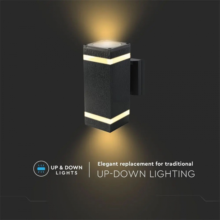 LAMPA PERETE SOCLU E27 IP44 - NEGRU [6]