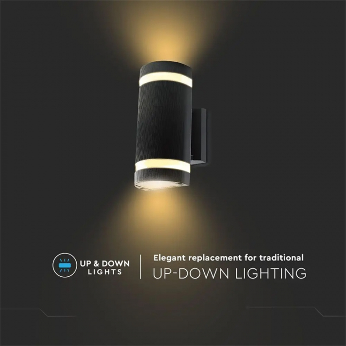 LAMPA PERETE SOCLU E27 IP44 - NEGRU [6]