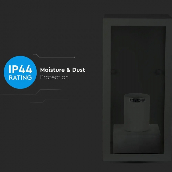 LAMPA PERETE SOCLU E27 - NEGRU MAT [9]
