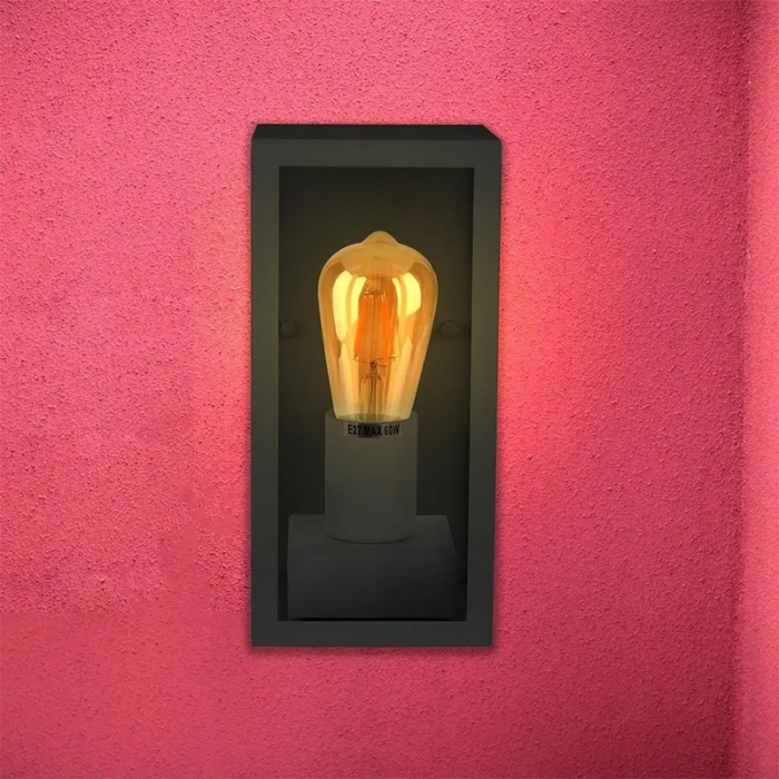 LAMPA PERETE SOCLU E27 - NEGRU MAT [3]