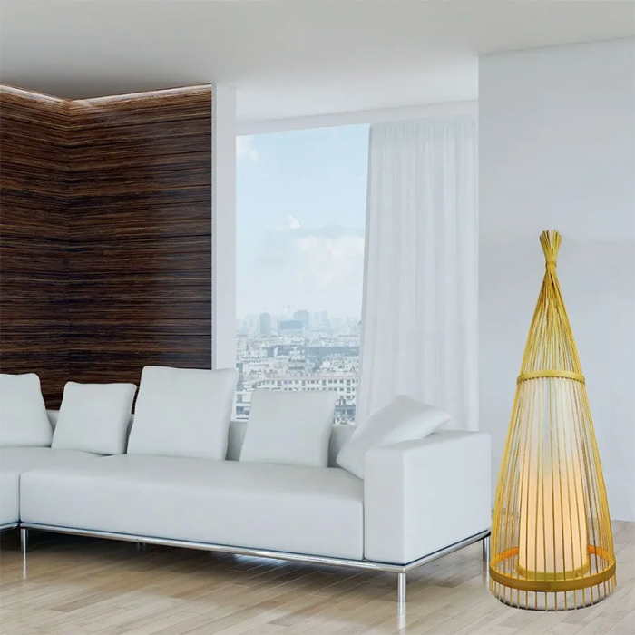 LAMPA PODEA DIN RATTAN SOCLU E27 150CM [5]