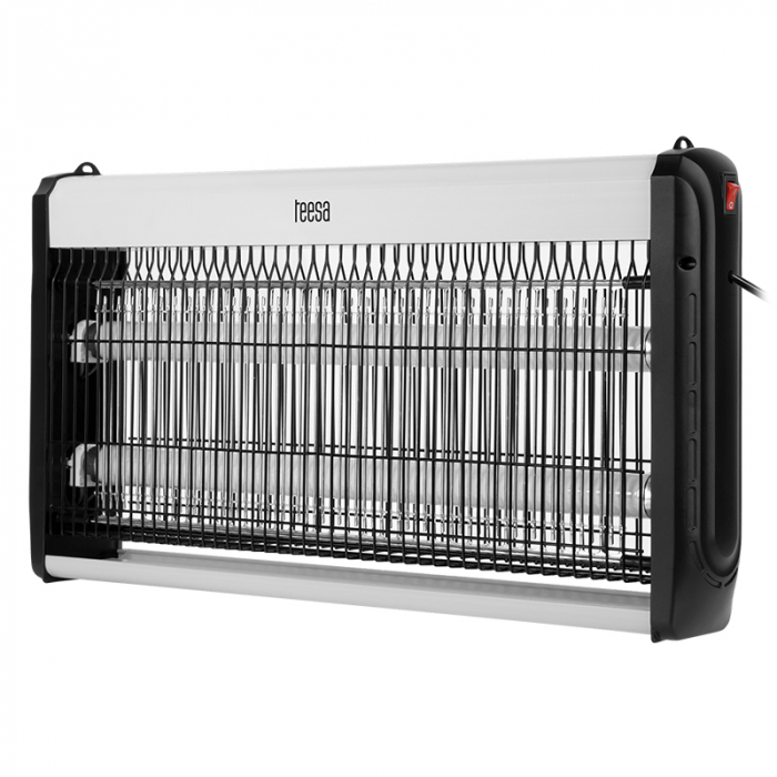 Lampa electrica UV, Aparat anti tantari, anti muste, anti insecte, 2X15W, 100m2 TEESA TSA0216 [2]