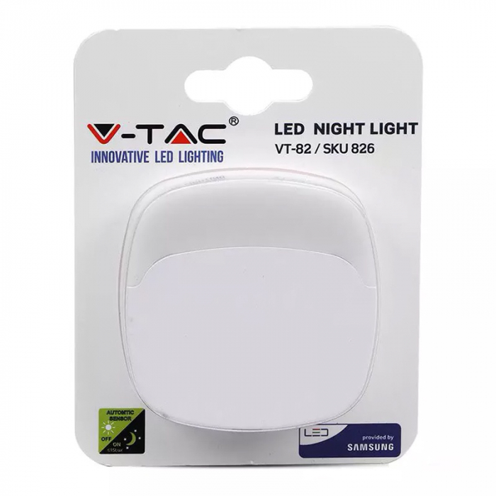 LAMPA VEGHE PATRATA CU SENZOR LUMINA 3000K ALB CALD, CIP SAMSUNG [5]