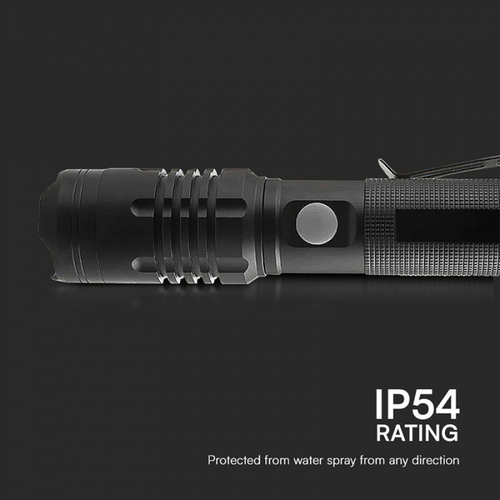 LANTERNA LED 10W ALUMINIU CU INCARCARE USB TIP C [5]