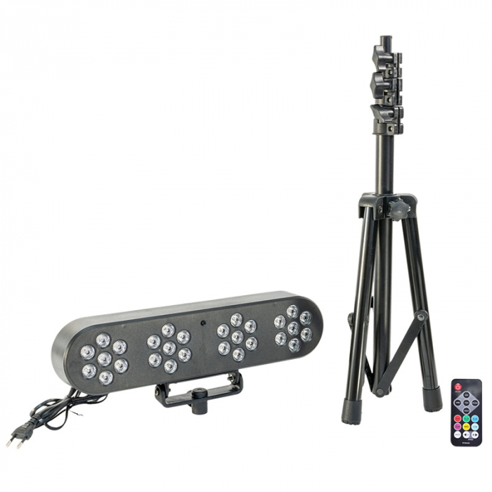 LED Bar RGBW 4x7x1W cu trepied – Iluminare puternică și efecte de culoare pentru evenimente [3]